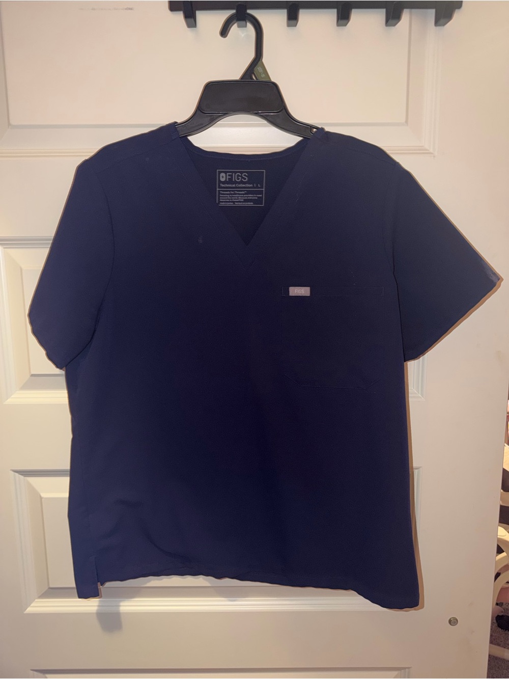FIGS Navy Large Catarina Scrub Top